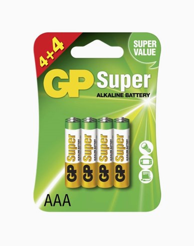 GP Batteries GP Super Alkaline AAA 4+4