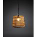 Konstsmide Iso lampunvarjostin, luonnonvärinen rottinki. 20x17x15,5 cm. 5 kpl