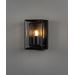 Konstsmide Brindisi mini vägglampa E27 svart med klart glas