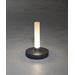 Konstsmide Biarritz bordslampa 1800/2700/400K dimbar m.grå/frostad vas