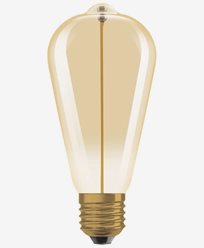 LEDVANCE Vintage 1906 LED-lampa Edison Filament-Magnetic GOLD 2,2W/827 (12W) E27