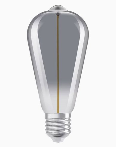 LEDVANCE Vintage 1906 LED-lampa Edison Filament-Magnetic SMOKE 2,2W/818 (6W) E27