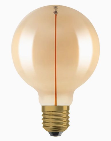 LEDVANCE Vintage 1906 LED-pære GLOBE95 Filament-Magnetic GOLD 2,2W/827 (12W) E27