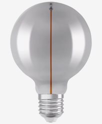 LEDVANCE Vintage 1906 LED-lampa GLOBE95 Filament-Magnetic SMOKE 2,2W/818 (6W) E27