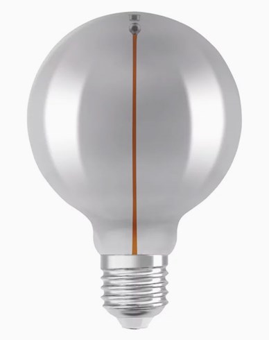 LEDVANCE Vintage 1906 LED-lampa GLOBE95 Filament-Magnetic SMOKE 2,2W/818 (6W) E27