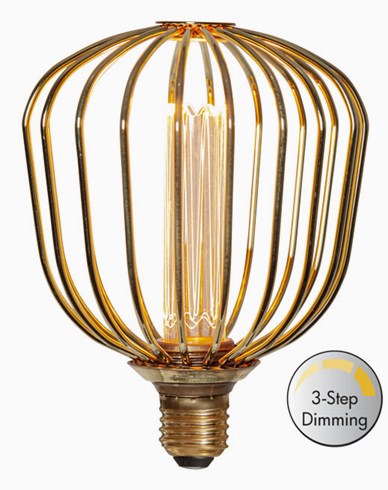 Star Trading LED-lamppu E27 G125 Decoled Metal NELIPUOLINEN