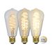 Star Trading LED-lampa E27 ST64 Decoled Spiral Clear 3-step memory