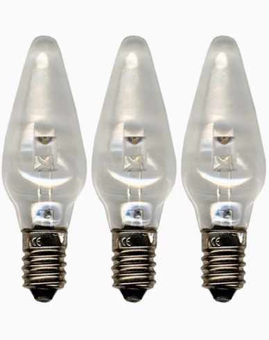 Star Trading Universal LED Lampa E10 10-55V, klar 3-pack