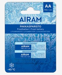AIRAM Frostbatteri Litium FR6 AA 2-pack