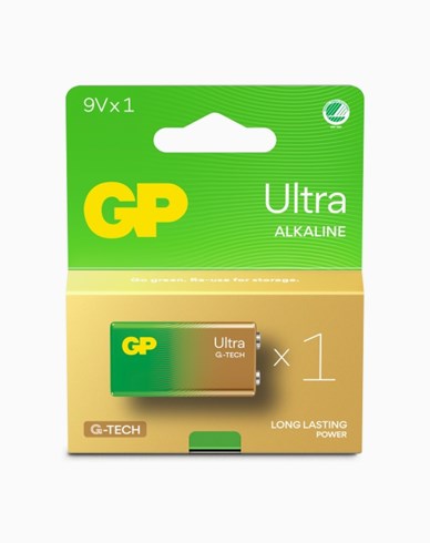 GP Batteries GP Ultra Alkaline 9V-batteri, 6LF22/1604AU