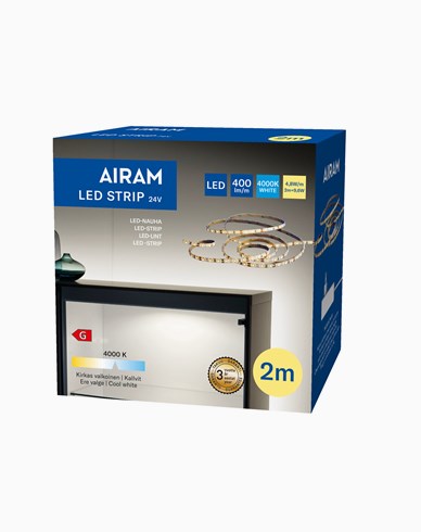 AIRAM LED-nauha 4,8W/m 4000K IP20 2m