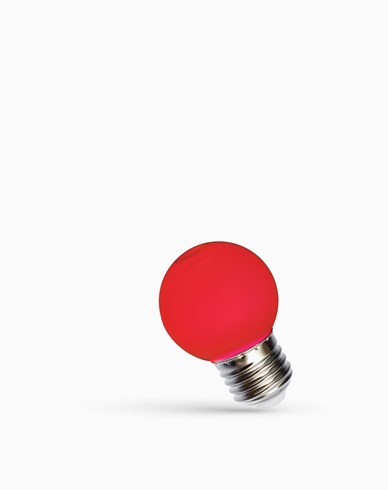 Spectrum LED Rød E27 LED-globuslampe 1W 230V