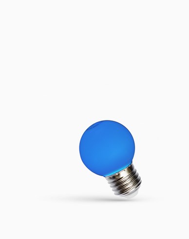 Spectrum LED Blå E27 LED-globuslampe 1W 230V