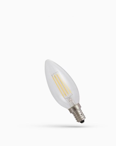 Spectrum LED LED-lampe Mignon filament 5,5W 2700K 800 lumen. Dimbar