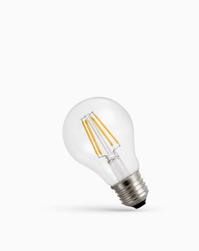 Spectrum LED LED-lampe Normalformet filament 5,5W 2700K 710 lumen. Dimbar