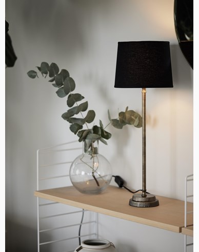 PR Home Kent Bordlampe med svart lampeskjerm 59cm