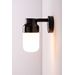 Ifö Electric Ohm Wall Vegglampe LED E27 Svart 100/210 Opalglass IP44