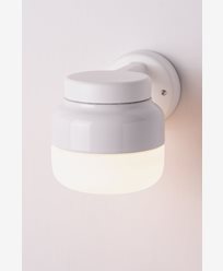 Ifö Electric Ohm Wall Vägglampa LED GX53 Vit 140/150 Opalglas IP44
