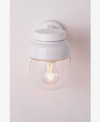 Ifö Electric Ohm Wall Vägglampa LED E27 Vit 140/205 Klarglas IP44