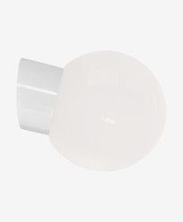 Ifö Electric Classic Globe skrå glatt opalisert glass Ø180 mm, hvit