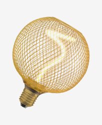 LEDVANCE LED-pære E27 Filament Spiral Globe Gull 170lm DIM 3,5W/818
