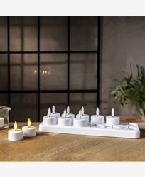 Star Trading Uppladdningsbara LED värmeljus Flamme  12-pack