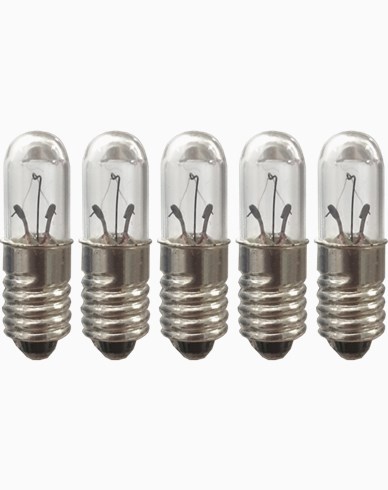 Star Trading Glødepære E5 1,2W 12V, 5-pakke