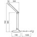 AIRAM Gina Bordlampe Dimbar LED 14W 827/845/860 800lm Hvit/sølv