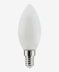 AIRAM Oiva LED-lampa E14 Kronljus 6,5W/830 Filament Opal