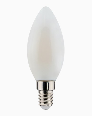 AIRAM Oiva LEDpære Dimbar E14 Filament Opal Mignon 4,2W/830 470lm
