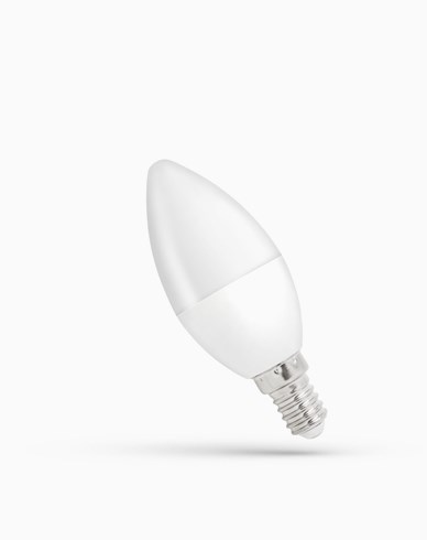 Spectrum LED LED-lampa Kronljus E14 8W/840 710lm 230V Opal