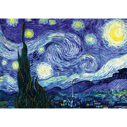 1000 bitar - Vincent Van Gogh,  The Starry Night