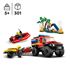 Lego city, 4 x 4 Brandbil med räddningsbåt