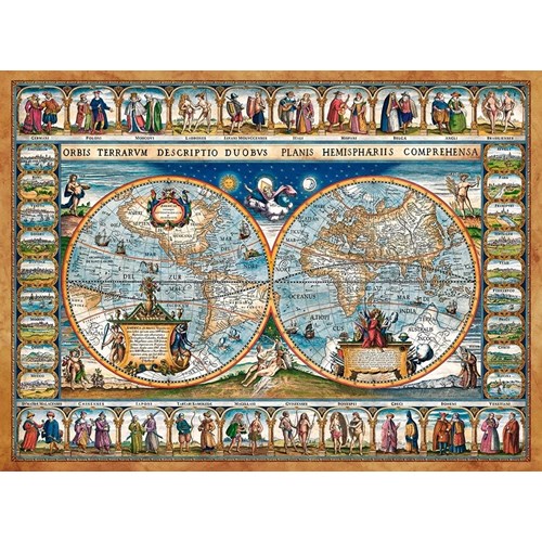 2000 bitar - Map of the world, 1639