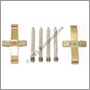 Fitting kit front pads ATE solid disc (140/240/260 '67-)