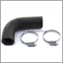 Rad. hose kit upper, AZ 67-70/140 67-68/1800 '69 (hose 676556 + clamps)