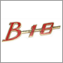 Emblem "B18" på grill, -1964