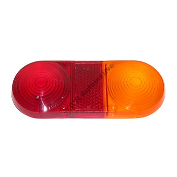 Taillamp lens, P1800 (red/amber)