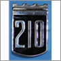 "210" shield badge, 1965-'69