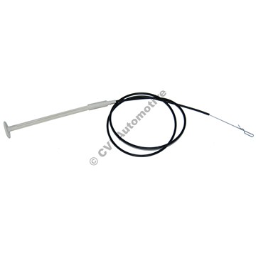 Bonnet opener cable, 240/260 (now with black handle)