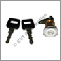 Tailgate lock with 2 keys, 245/265 1980-'93