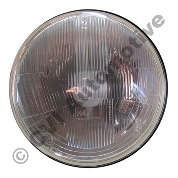 H4 h/lamp insert, RHD domed glass (NB! for LH traffic UK, Japan, Oz)