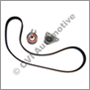 Timing belt kit 5-cyl petrol turbo 05-'16 (142 cog B: 23 mm) ENG 3188689-