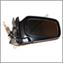 Door mirror 240 LHD manual 86-91 RH (manual, convex glass)