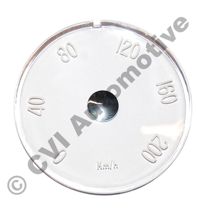 Instrument glass, speedometer P1800 (Km/h) (19611969) We ship worldwide!