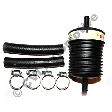 Oil filter kit (in-line), BW35 (Plastic Body with 5/16 inch double barbs)