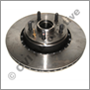 Brake disc front 700 Girling/Bendix 82-87 TO ORDER (15"/287 mm ventilated with hub)