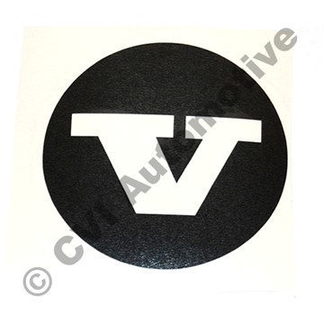 Sticker (black) for hub cap 670437 (KS)