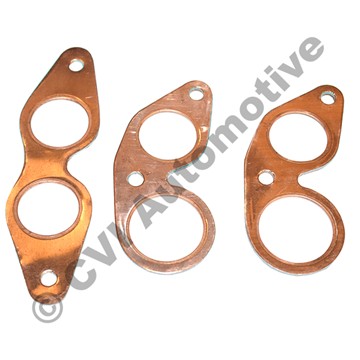 Manifold gasket set in copper for Volvo B16 engine