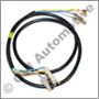 Tailgate wire harness 245/265 '85-'93, LH (for cars with extra brake light)